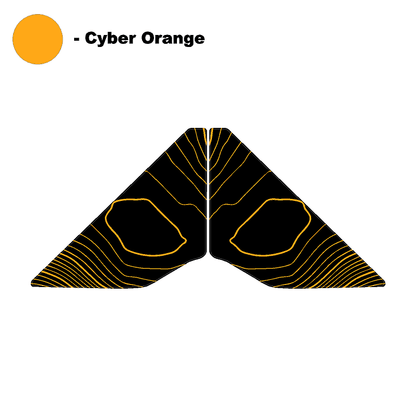 Topo Front Window Triangle Overlay (Printed Series) - 2021+ Bronco 4 Door