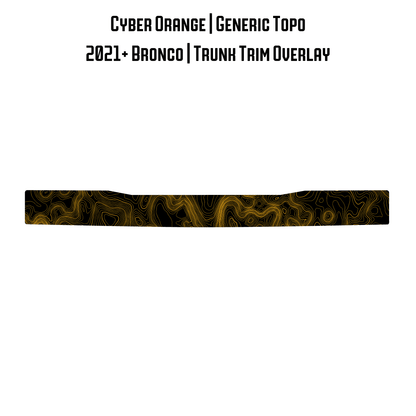 Topo Trunk Trim Overlay / Protector - 2021+ Bronco