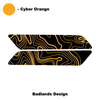 Topo Interior Front Door Grab Handle Overlay Kit (Printed + Laser Series) - 2021+ Bronco