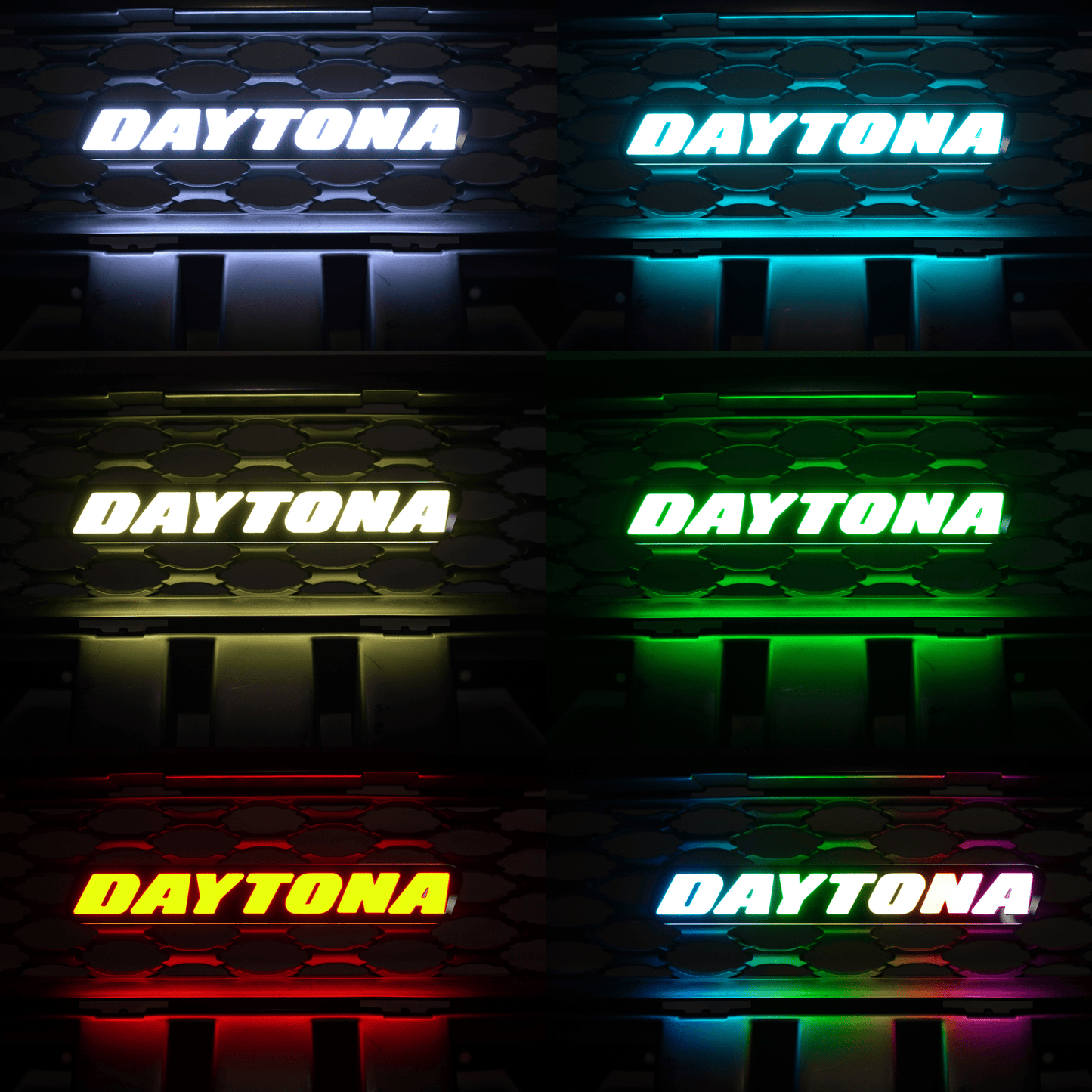 Daytona LED Badge: (Multicolor Flow) - Speedlogix