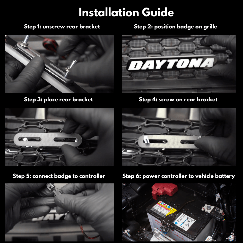 Daytona LED Badge: (Multicolor Flow) - Speedlogix