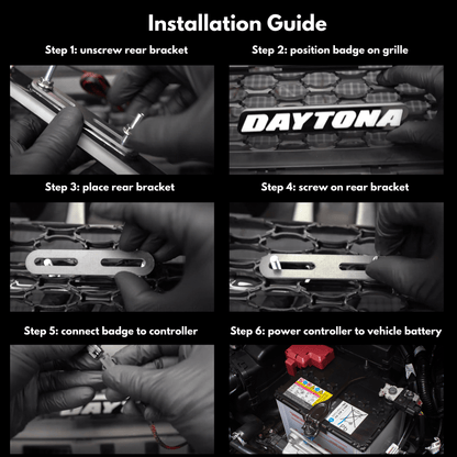 Daytona LED Badge: (Multicolor Flow) - Speedlogix