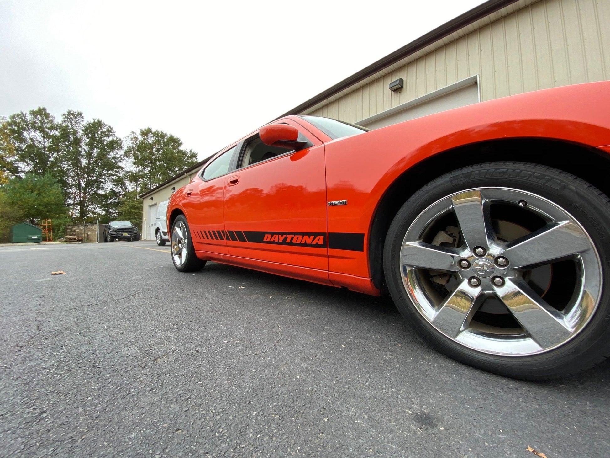 "DAYTONA" Side Rocker Stripe Decals for 2006 - 2021 Dodge Charger (x2) - Speedlogix