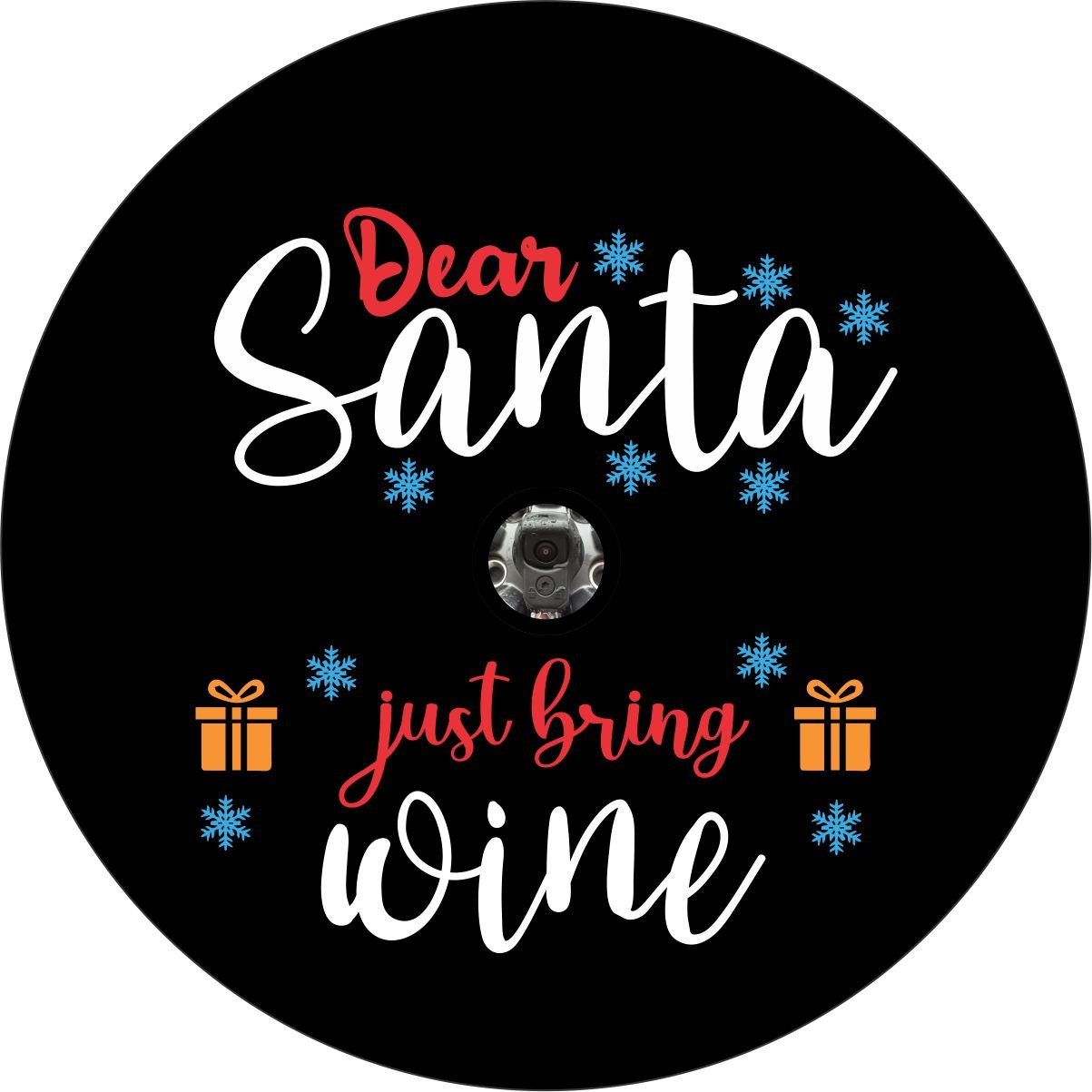 Dear Santa Just Bring Wine Bronco Spare Tire Cover - Speedlogix