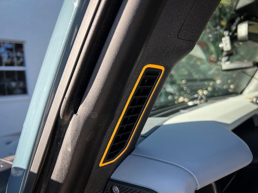 Defroster Vent Outline - 2021+ Bronco - Speedlogix