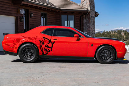 Demon Decal Sticker for Dodge Challenger SRT. Blood Splatter Car Decal. 6994 - Speedlogix