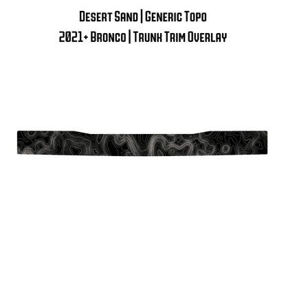 Topo Trunk Trim Overlay / Protector - 2021+ Bronco