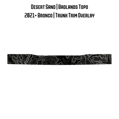 Topo Trunk Trim Overlay / Protector - 2021+ Bronco