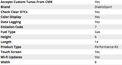 DiabloSport Trinity Platinum EX 2 w/ Modified PCM 2018 Challenger 5.7L/392/6.4L - Speedlogix