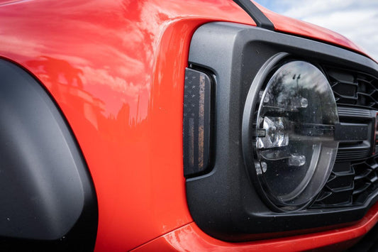 Distressed American Flag Sidemarker Overlays - 2021+ Bronco (ALL) - Speedlogix