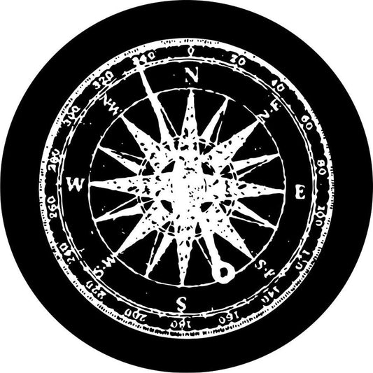 Distressed Detailed Compass Bronco Spare Tire Cover - Speedlogix