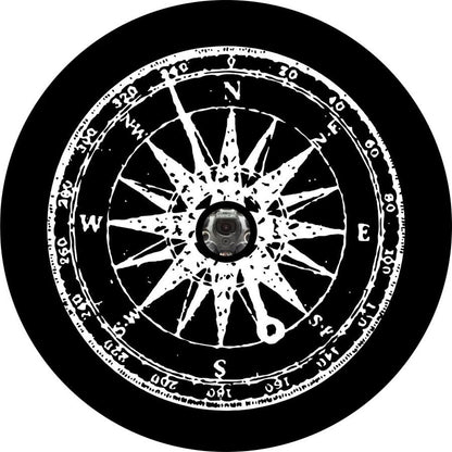 Distressed Detailed Compass Bronco Spare Tire Cover - Speedlogix