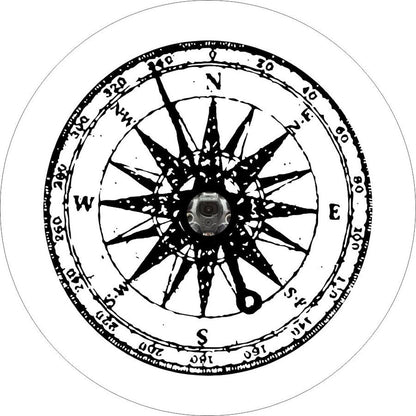 Distressed Detailed Compass Bronco Spare Tire Cover - Speedlogix