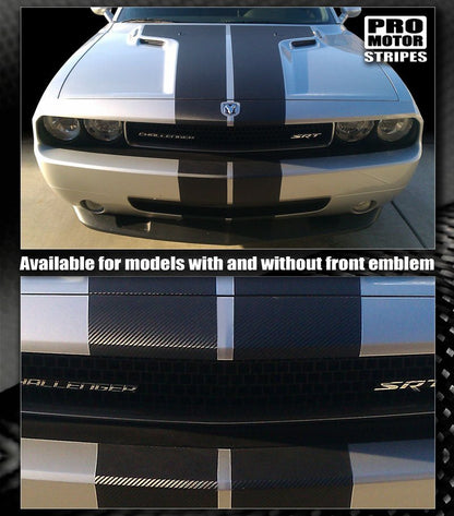 Dodge Challenger 2008 - 2023 CARBON FIBER Rally Stripes - Speedlogix