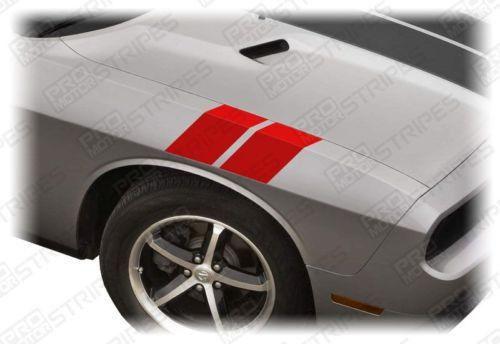 Dodge Challenger 2008 - 2023 Le Mans Fender Hash Stripes - Speedlogix