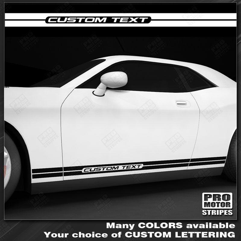 Dodge Challenger 2008 - 2023 Rocker Panel Side Stripes - Speedlogix