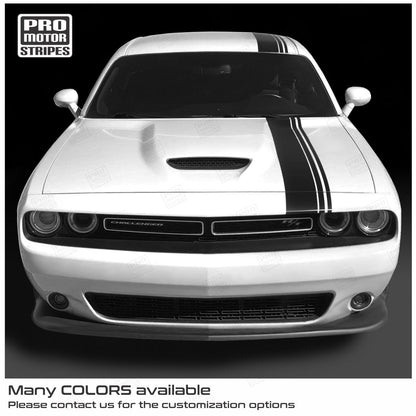 Dodge Challenger 2008 - 2023 Top Strobe Offset Stripes - Speedlogix