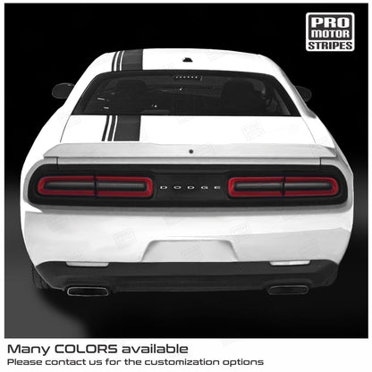 Dodge Challenger 2008 - 2023 Top Strobe Offset Stripes - Speedlogix