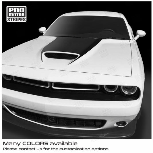 Dodge Challenger 2015 - 2023 Hood Scoop Decal for RT GT SRT Cowl - Speedlogix