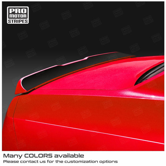 Dodge Challenger 2015 - 2023 Spoiler Top Wing Blackout Stripe Decal - Speedlogix