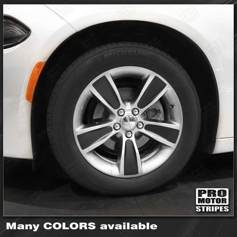 Dodge Challenger 2015 - 2023 - Wheel Spoke Overlay Decals 18" Rims - Speedlogix