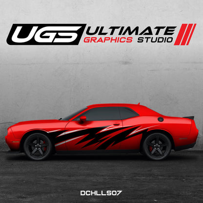Dodge Challenger Side Graphics 2 Colors - Speedlogix