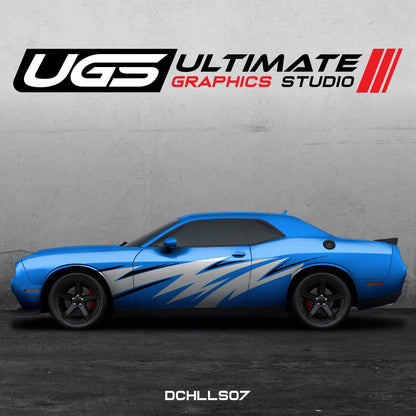 Dodge Challenger Side Graphics 2 Colors - Speedlogix