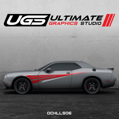 Dodge Challenger Side Graphics 2 Colors - Speedlogix