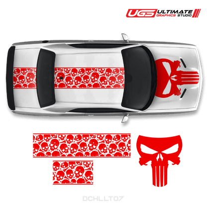 Dodge Challenger Top Skull Graphics - Speedlogix