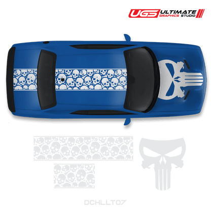 Dodge Challenger Top Skull Graphics - Speedlogix