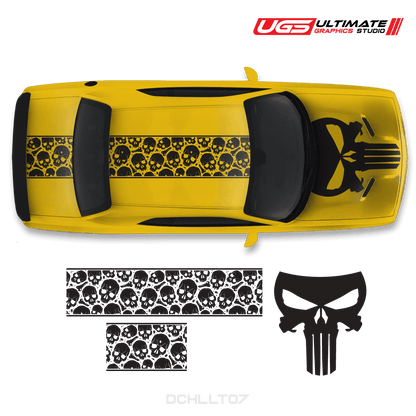 Dodge Challenger Top Skull Graphics - Speedlogix
