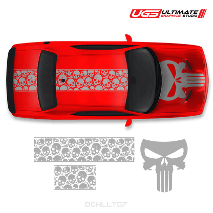 Dodge Challenger Top Skull Graphics - Speedlogix