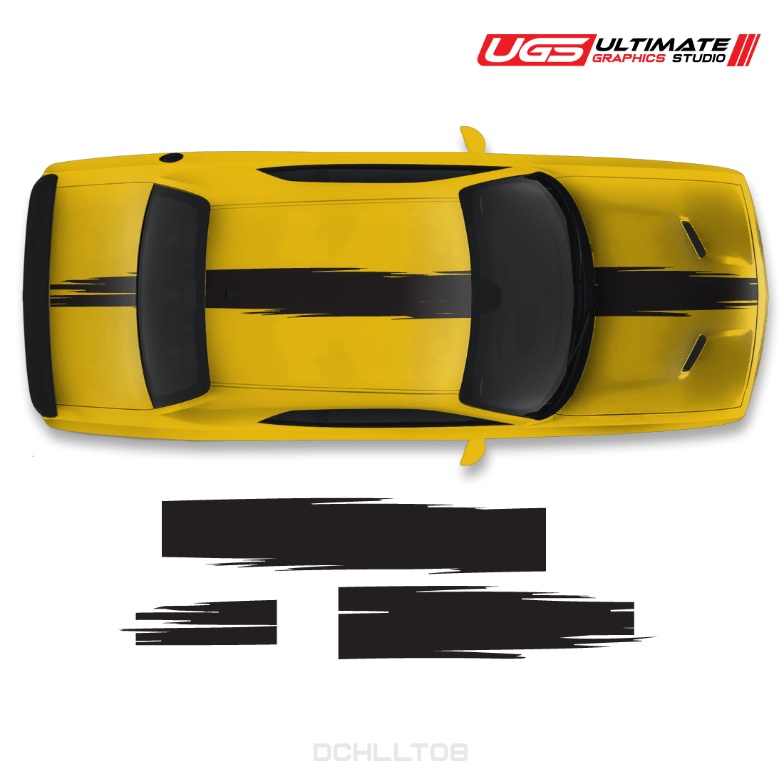 Dodge Challenger Top splash Stripe - Speedlogix