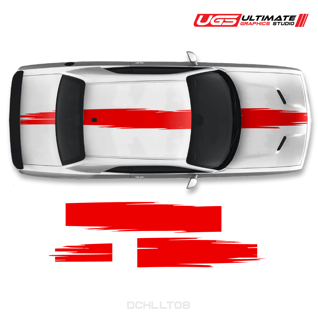 Dodge Challenger Top splash Stripe - Speedlogix