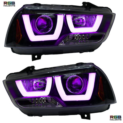 Dodge Charger Flow Series DRL Boards (for 2011 - 2014 Spec - D Headlights) - Speedlogix