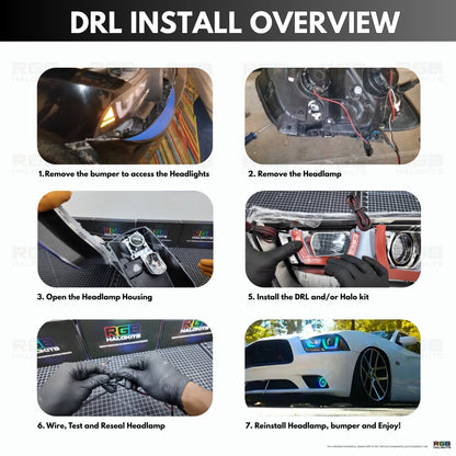 Dodge Charger Flow Series DRL Boards (for 2011 - 2014 Spec - D Headlights) - Speedlogix