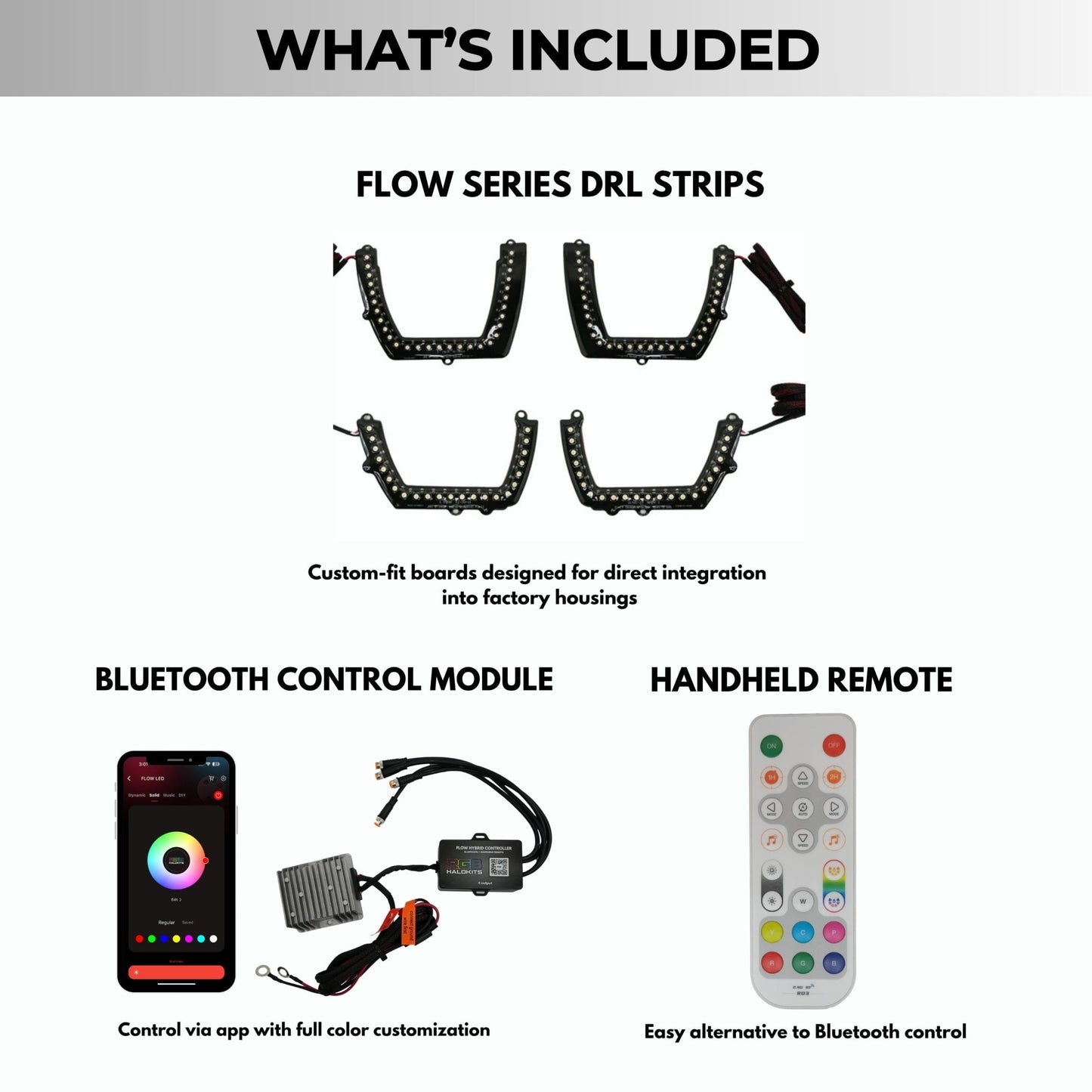 Dodge Charger Flow Series DRL Boards (for 2011 - 2014 Spec - D Headlights) - Speedlogix