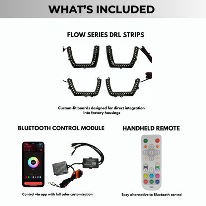 Dodge Charger Flow Series DRL Boards (for 2011 - 2014 Spec - D Headlights) - Speedlogix