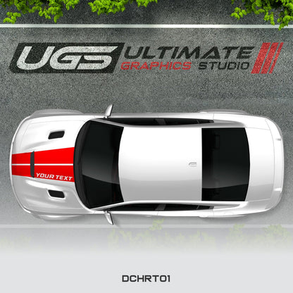 Dodge Charger Hood Graphics Custom Text - Speedlogix