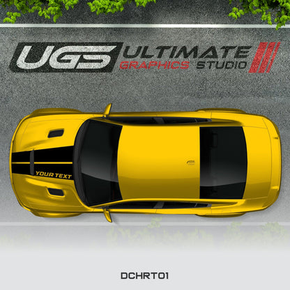 Dodge Charger Hood Graphics Custom Text - Speedlogix