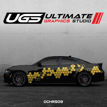 Dodge Charger Side Graphics 1 Color Pattern - Speedlogix