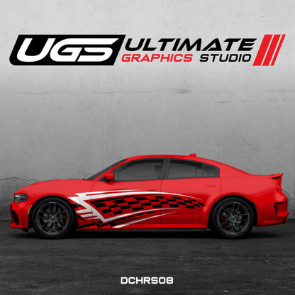 Dodge Charger Side Graphics 2 Color Daytona - Speedlogix