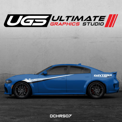 Dodge Charger Side Graphics 2 Color Daytona - Speedlogix