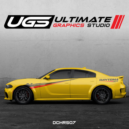 Dodge Charger Side Graphics 2 Color Daytona - Speedlogix