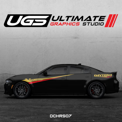 Dodge Charger Side Graphics 2 Color Daytona - Speedlogix