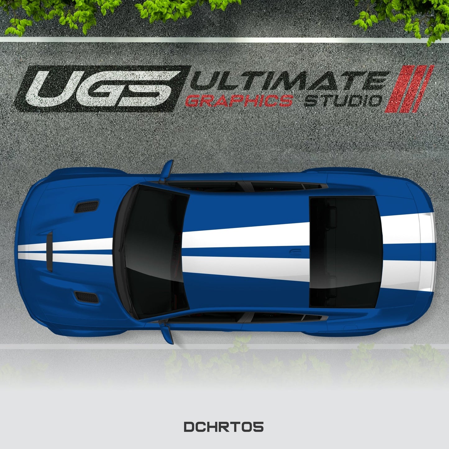 Dodge Charger Top 2 Stripes 1 Color - Speedlogix