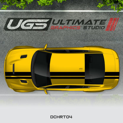 Dodge Charger Top 2 Stripes Graphics - Speedlogix