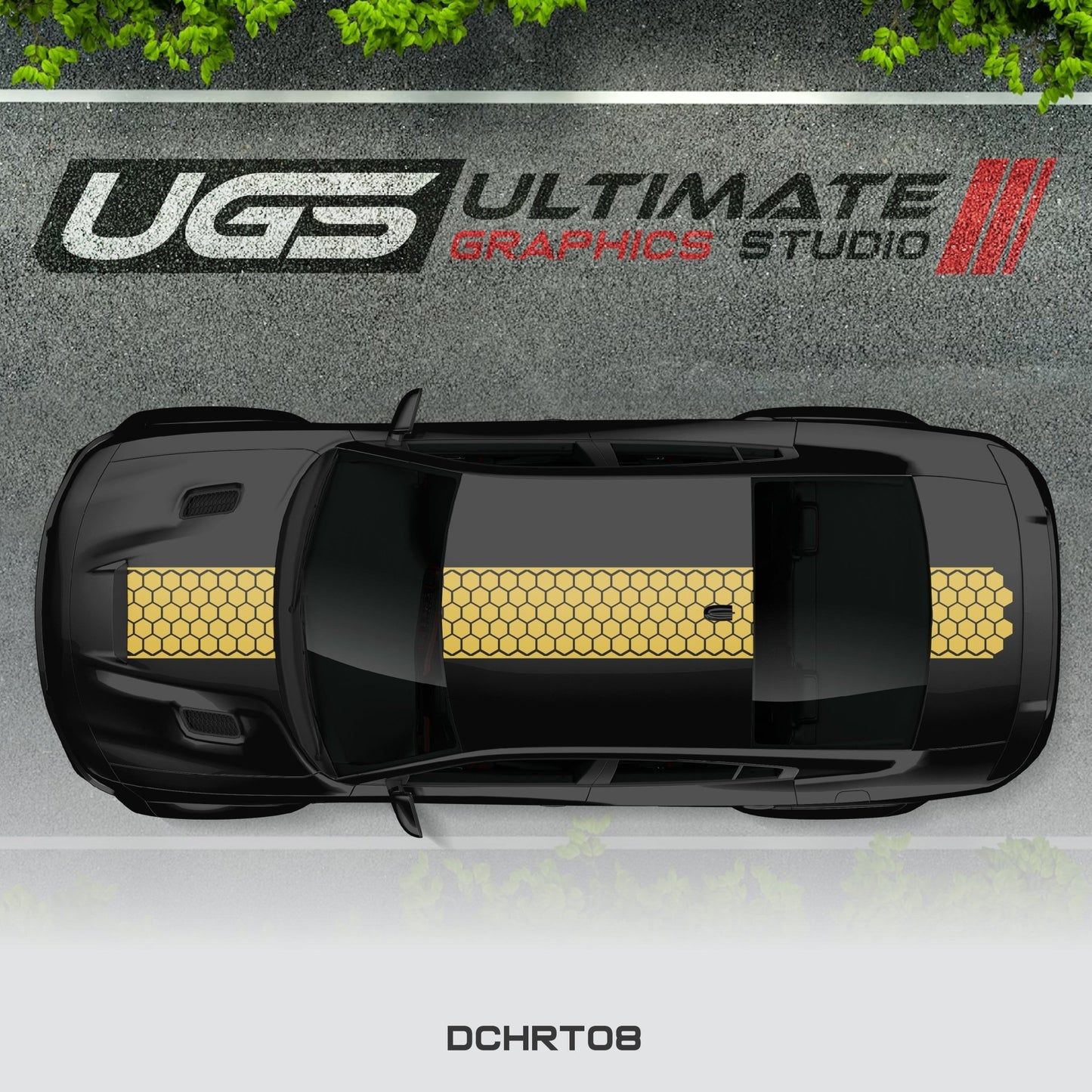 Dodge Charger Top Honeycomb Stripe - Speedlogix