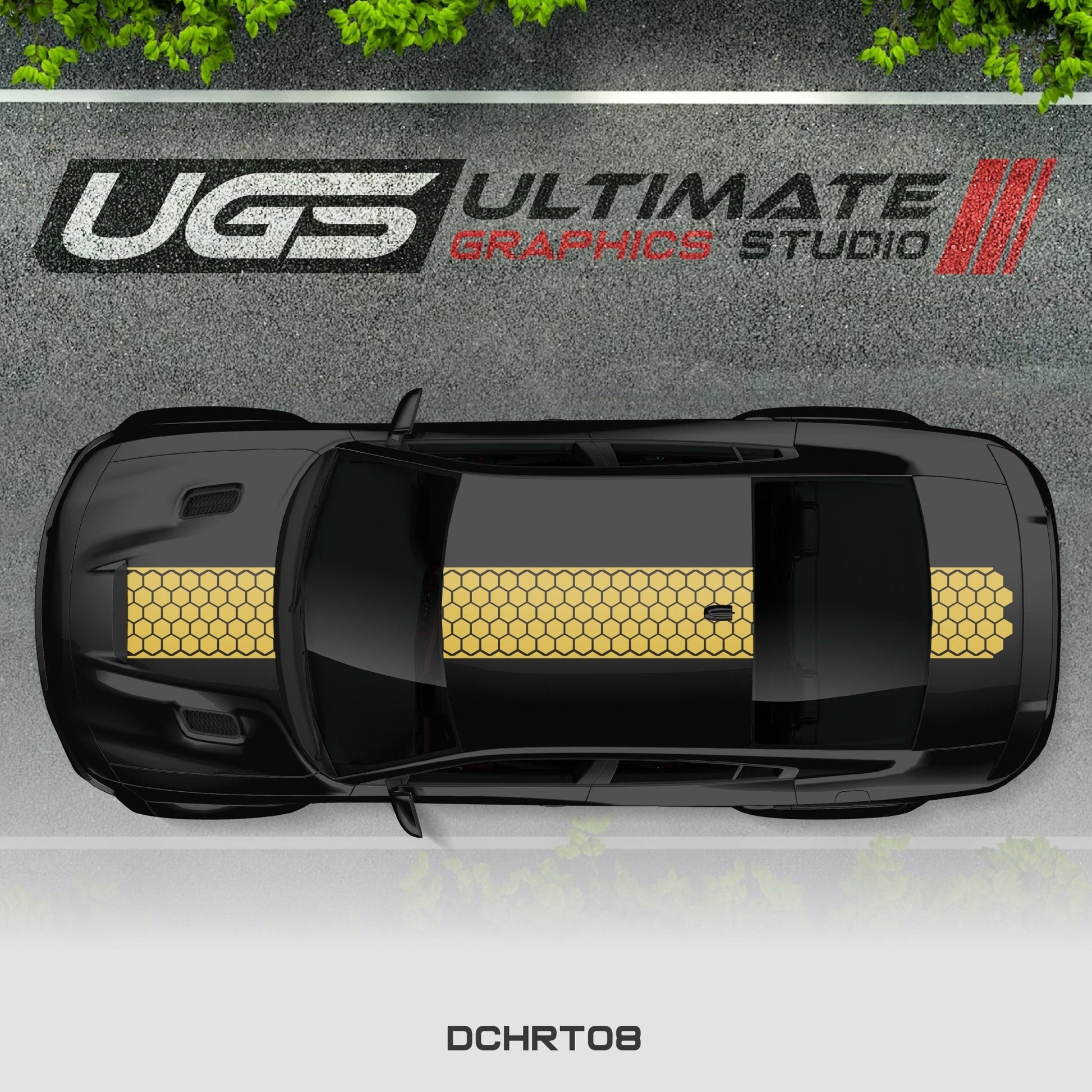 Dodge Charger Top Honeycomb Stripe - Speedlogix