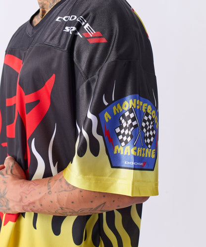 Dodge Demon Football Jersey - Black - Speedlogix